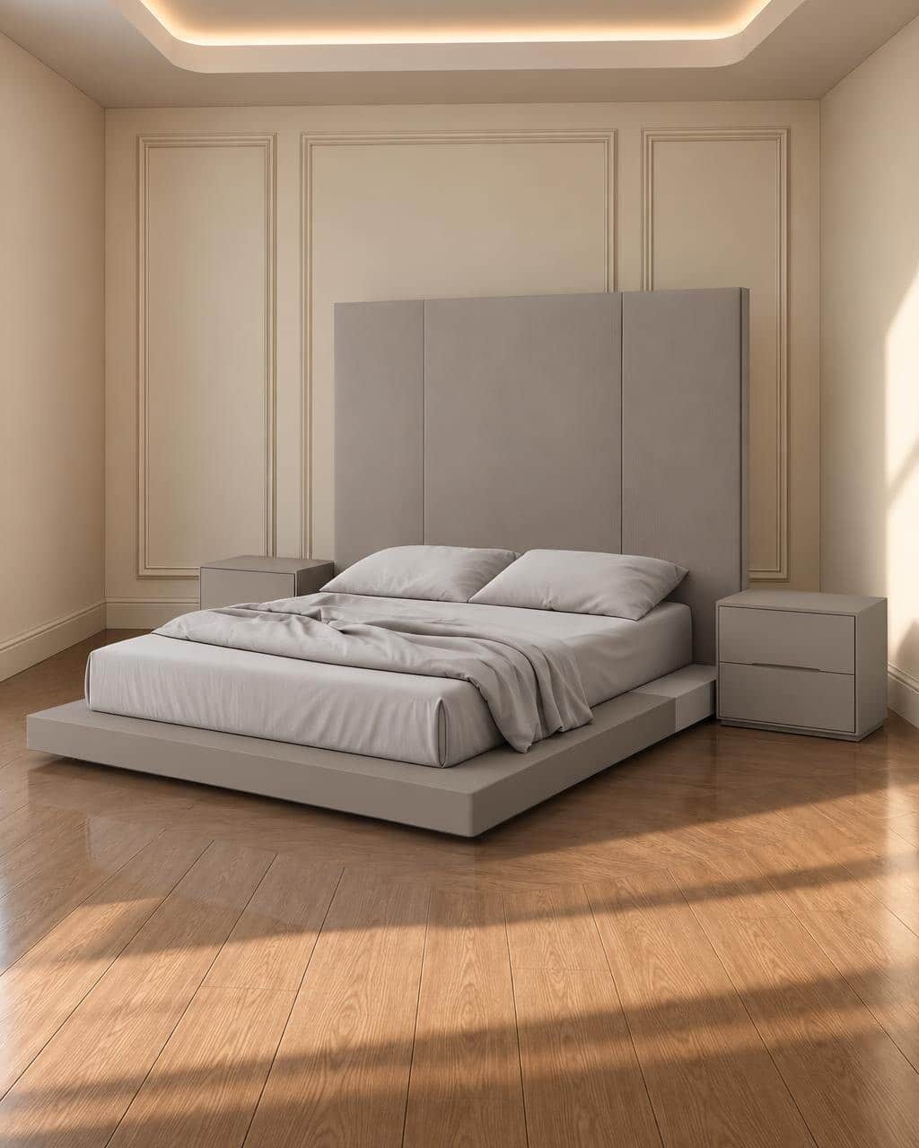 Lumo Bed and Nightstand Set