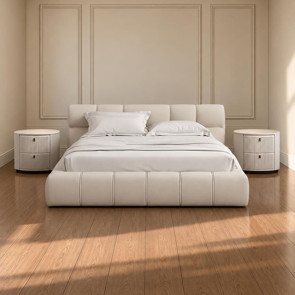 Liro Bed and Nightstand Set