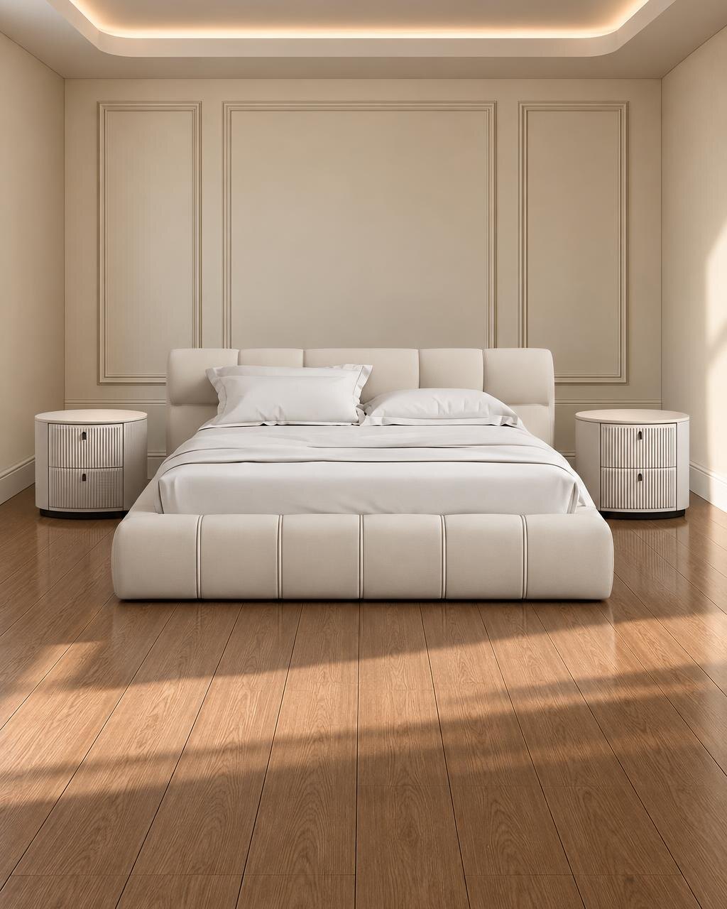 Liro Bed and Nightstand Set