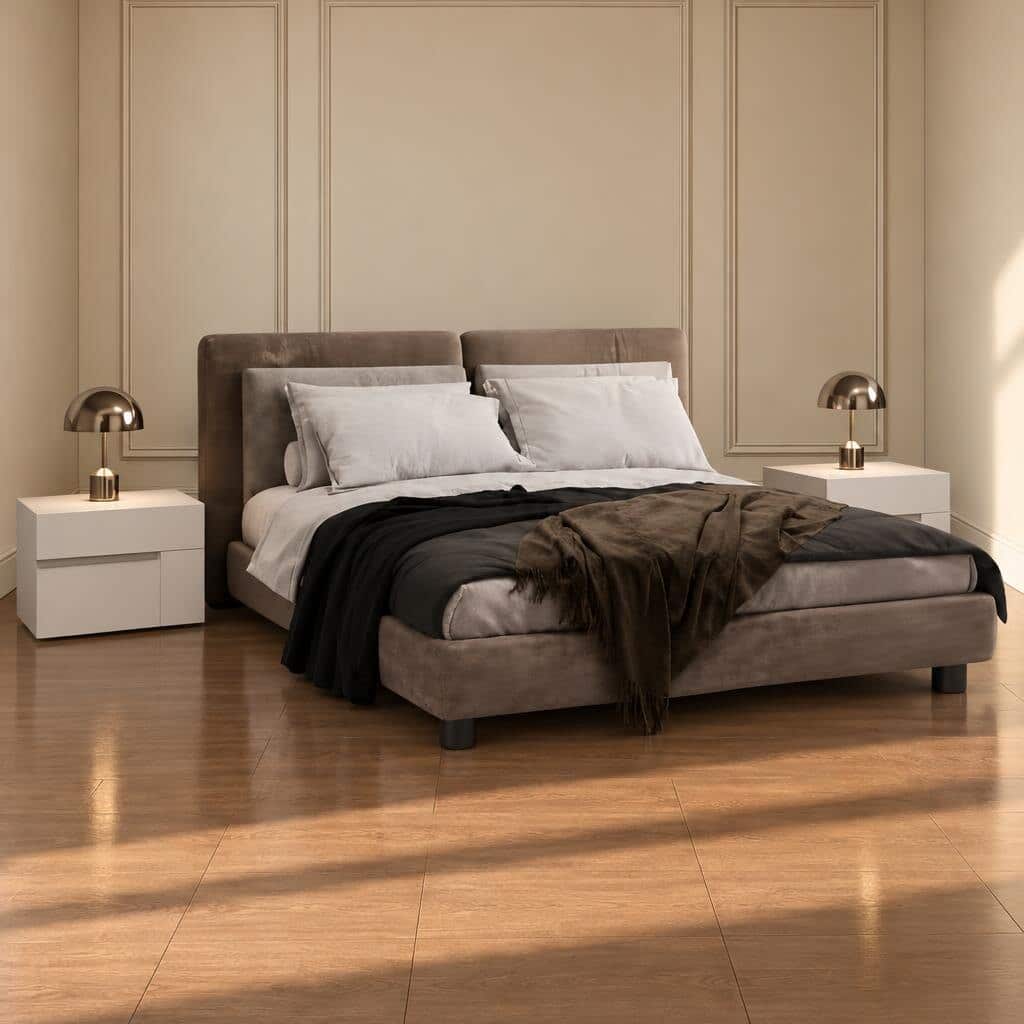 Lina Bed and Nightstand Set