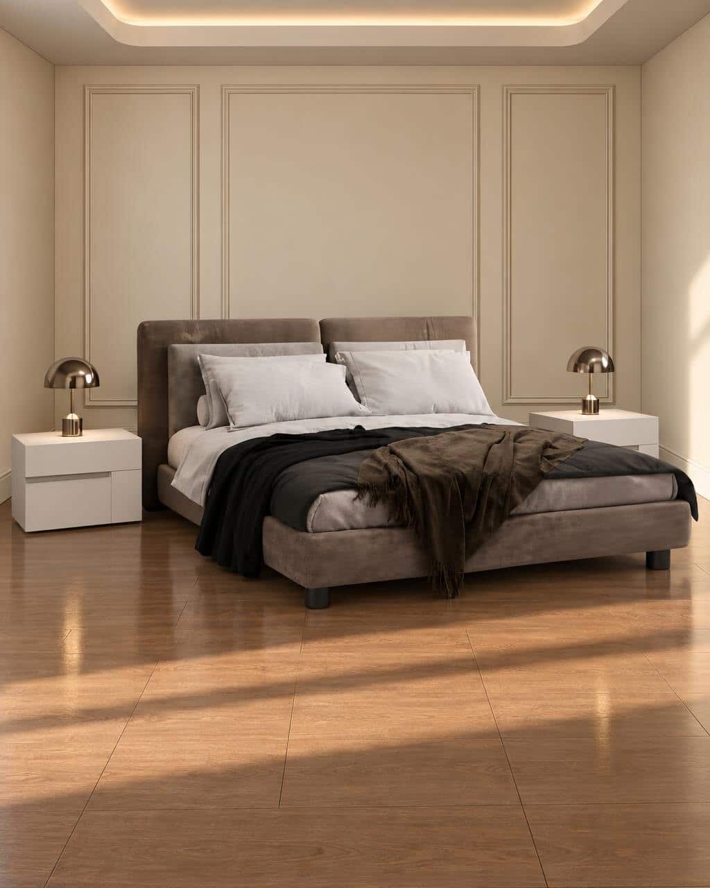 Lina Bed and Nightstand Set