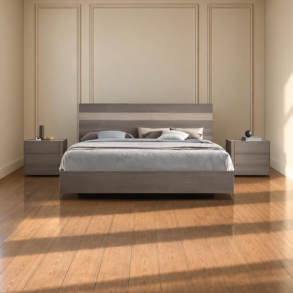 Bedroom set bed and wardrobe view - image 63169