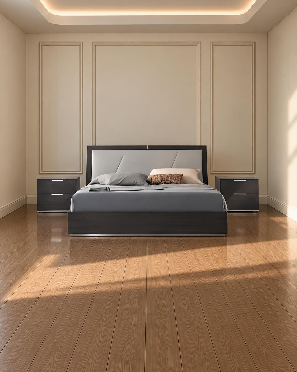 Lume Bed and Nightstand Set