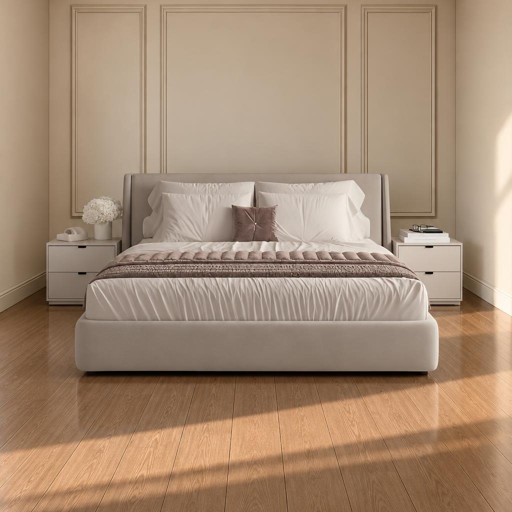 Bedroom set furniture finish and room styling view - image 53471