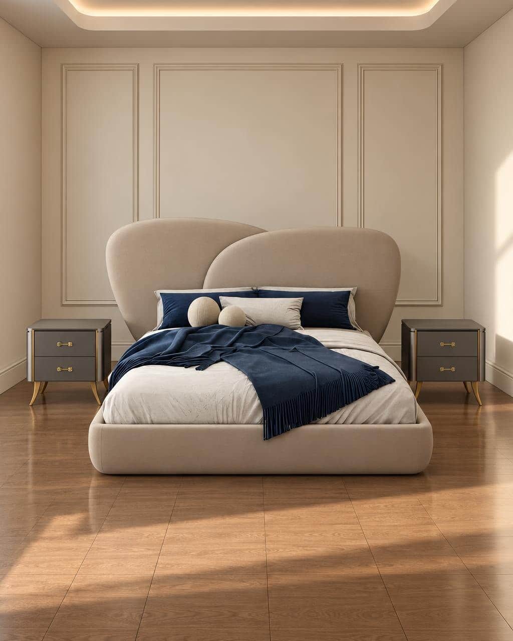 Rixo Bed and Nightstand Set
