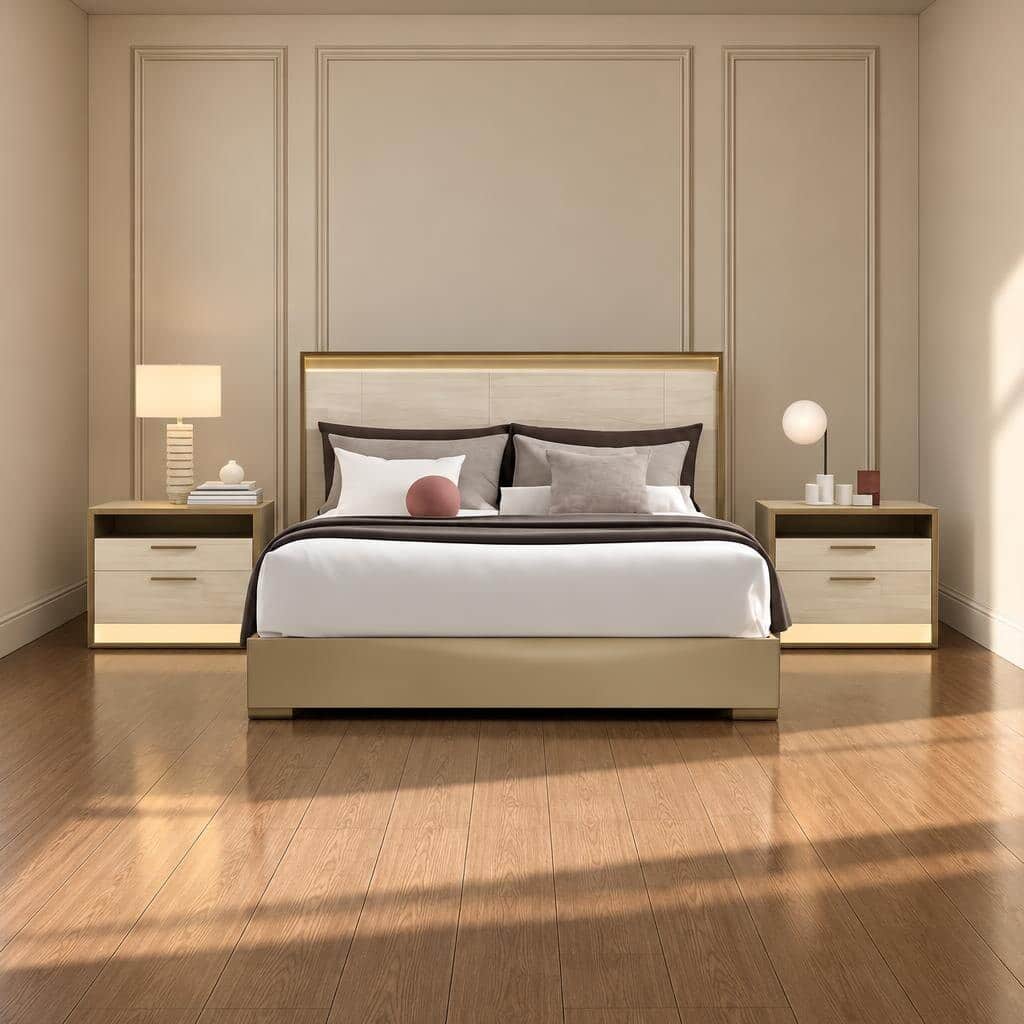 Bedroom set bed and wardrobe view - image 60514