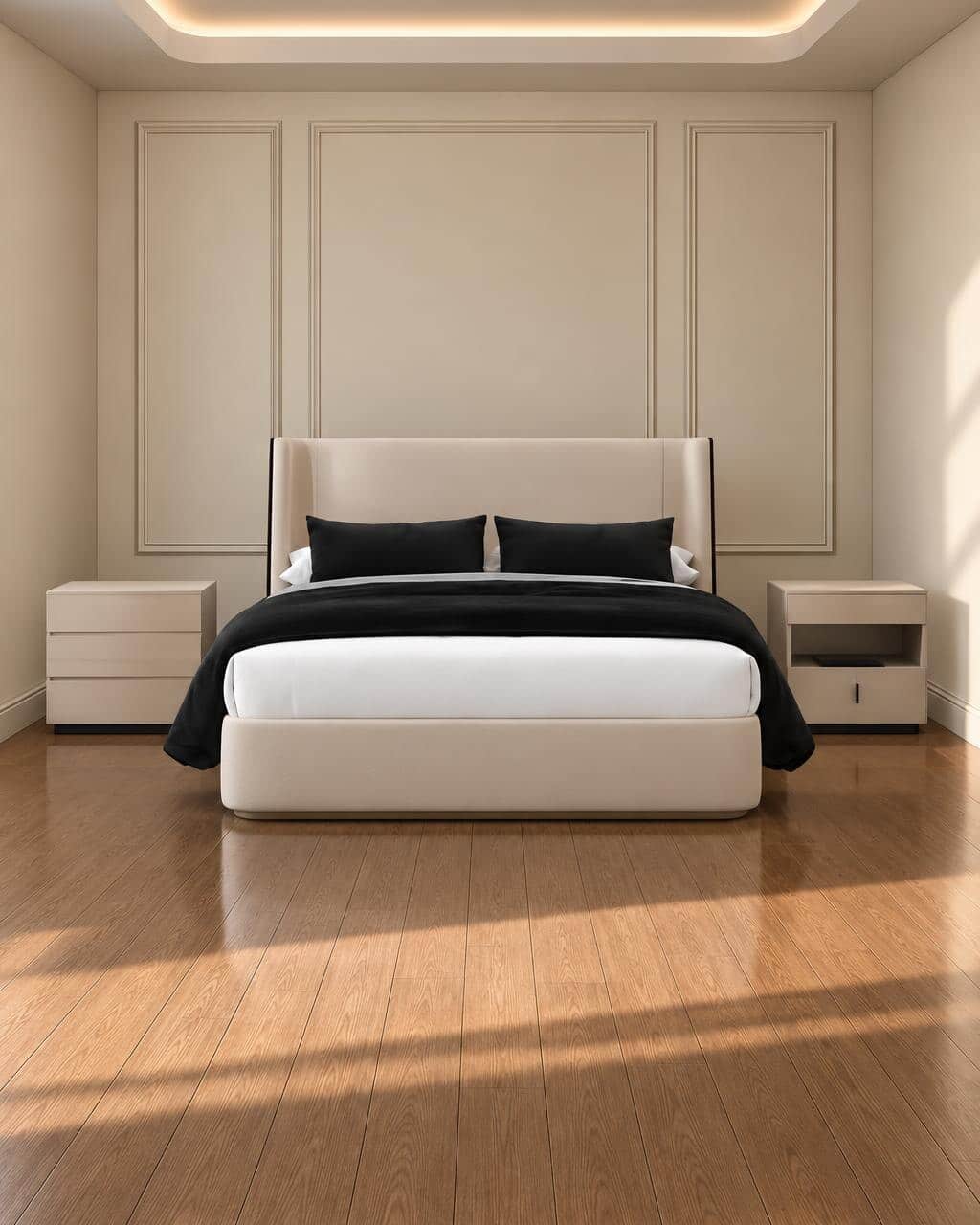 Zera Bed and Nightstand Set