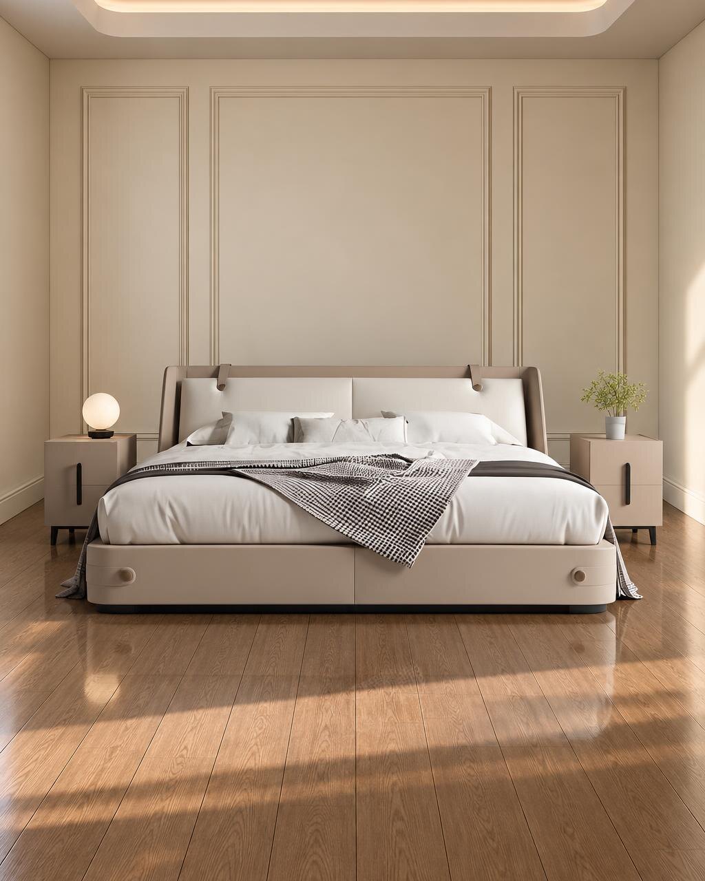 Zena Bed and Nightstand Set