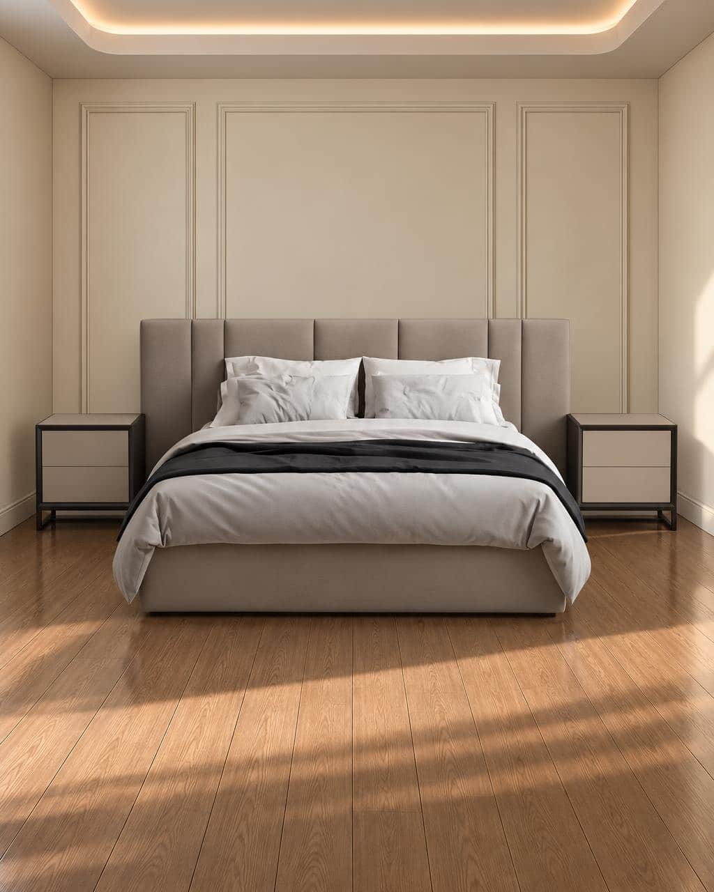 Mia Bed and Nightstand Set