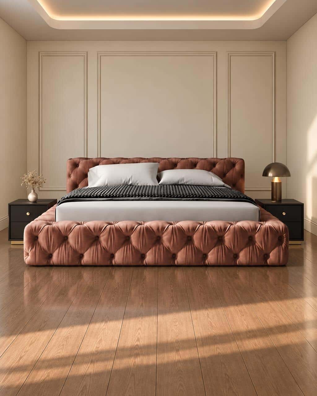 Maro Bed and Nightstand Set