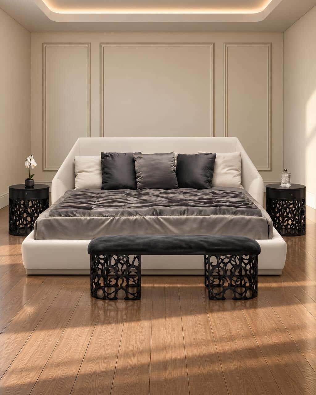 Nora Bed and Nightstand Set