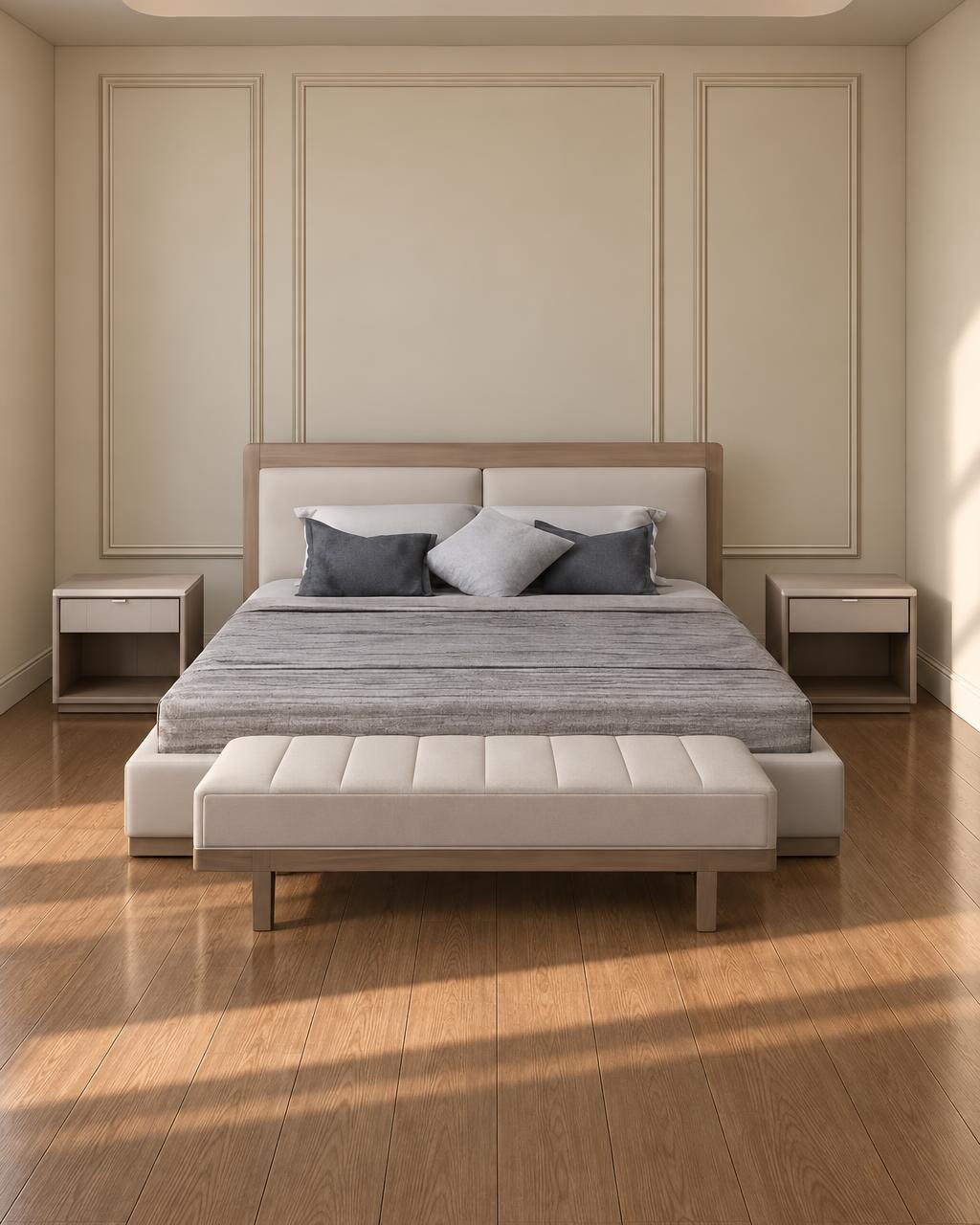 Nori Bed and Nightstand Set