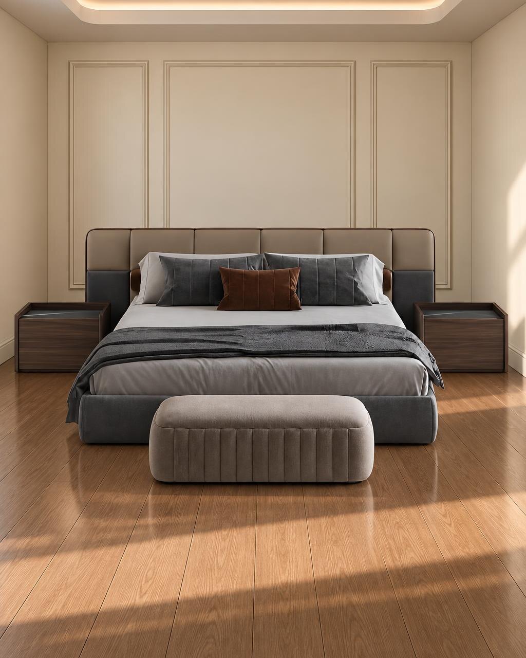 Nino Bed and Nightstand Set