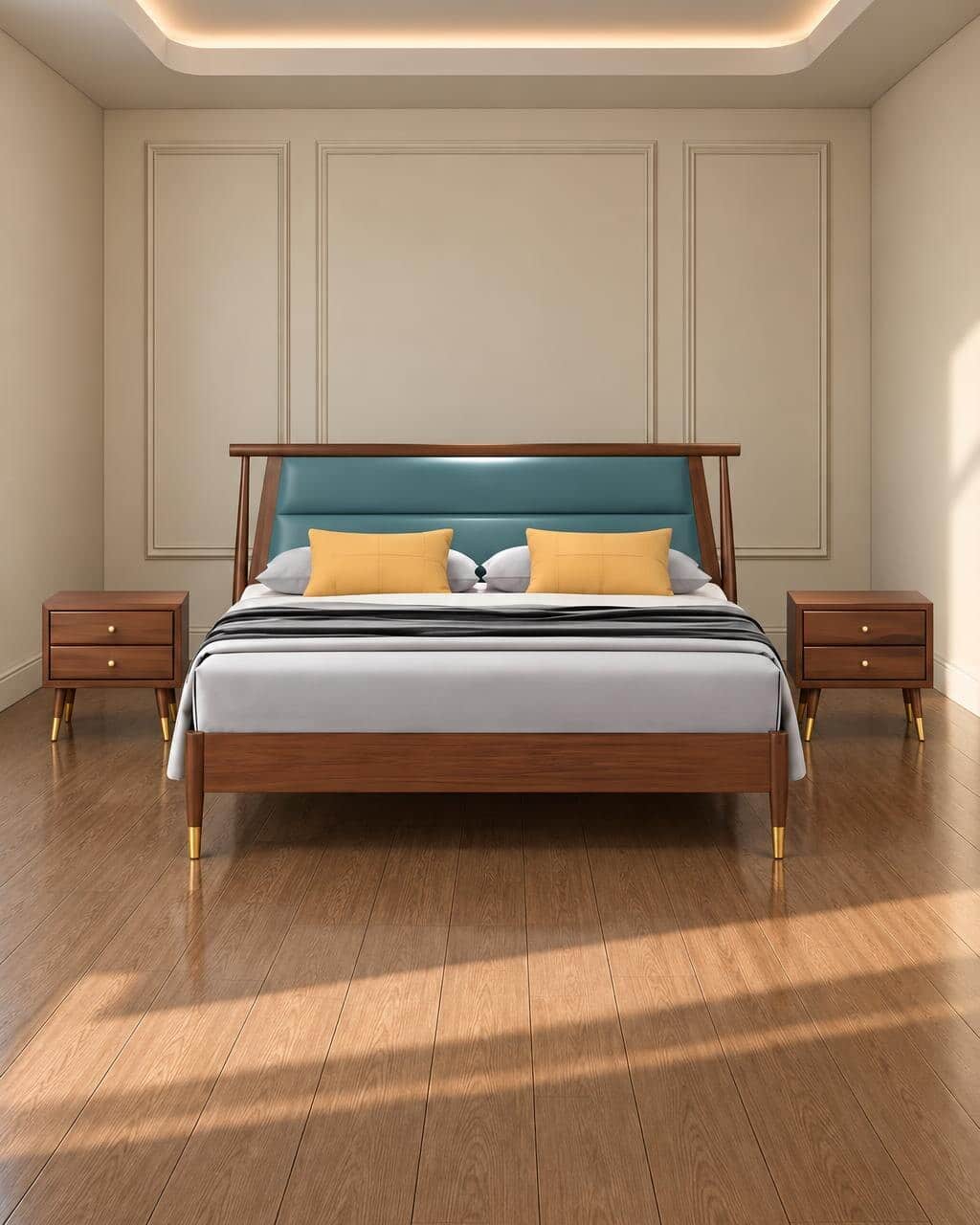 Nira Bed and Nightstand Set