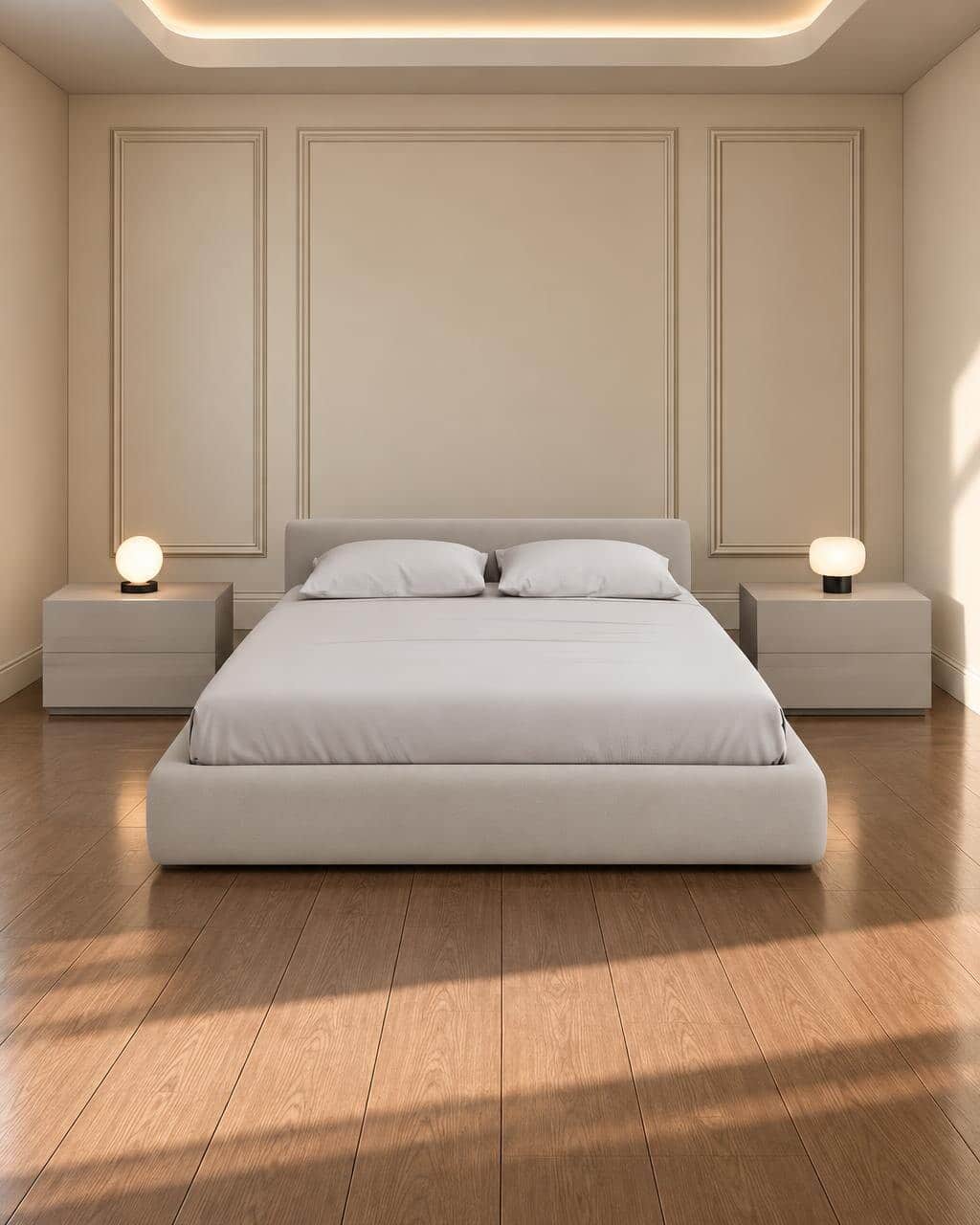 Nia Bed and Nightstand Set