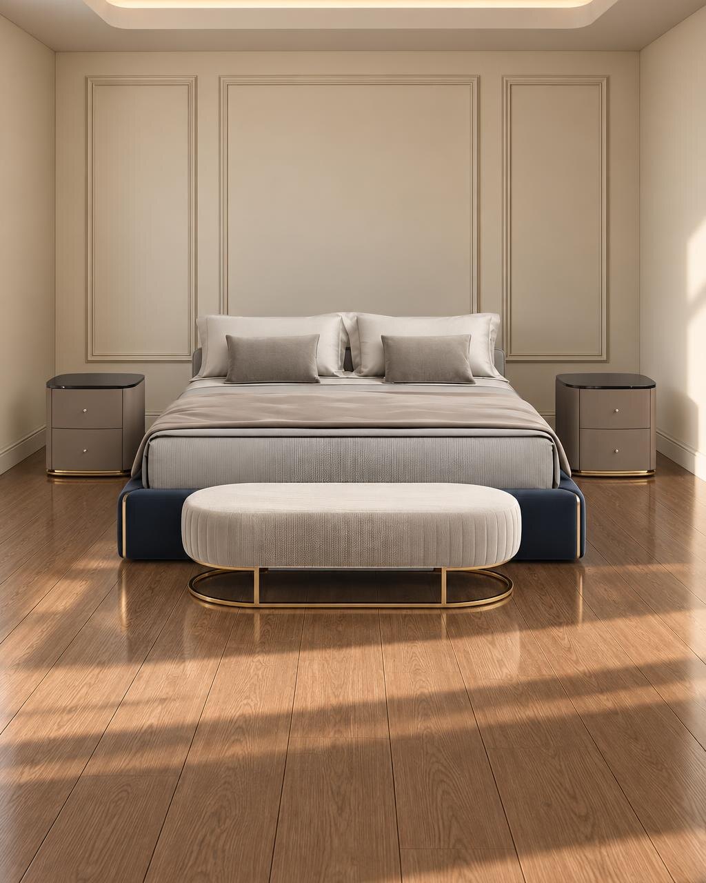 Miri Bed and Nightstand Set
