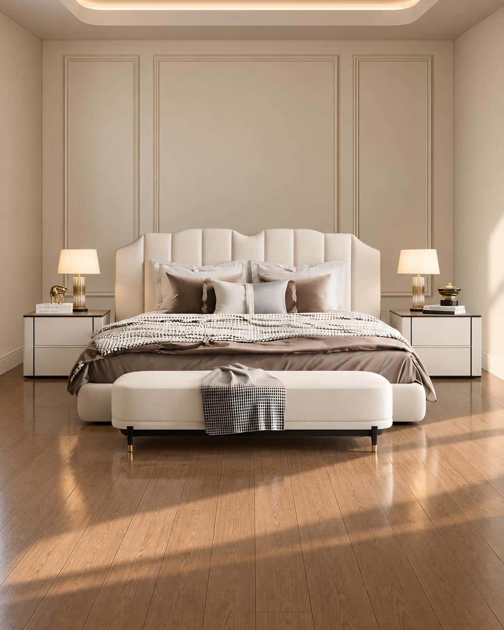 Talo Bed and Nightstand Set
