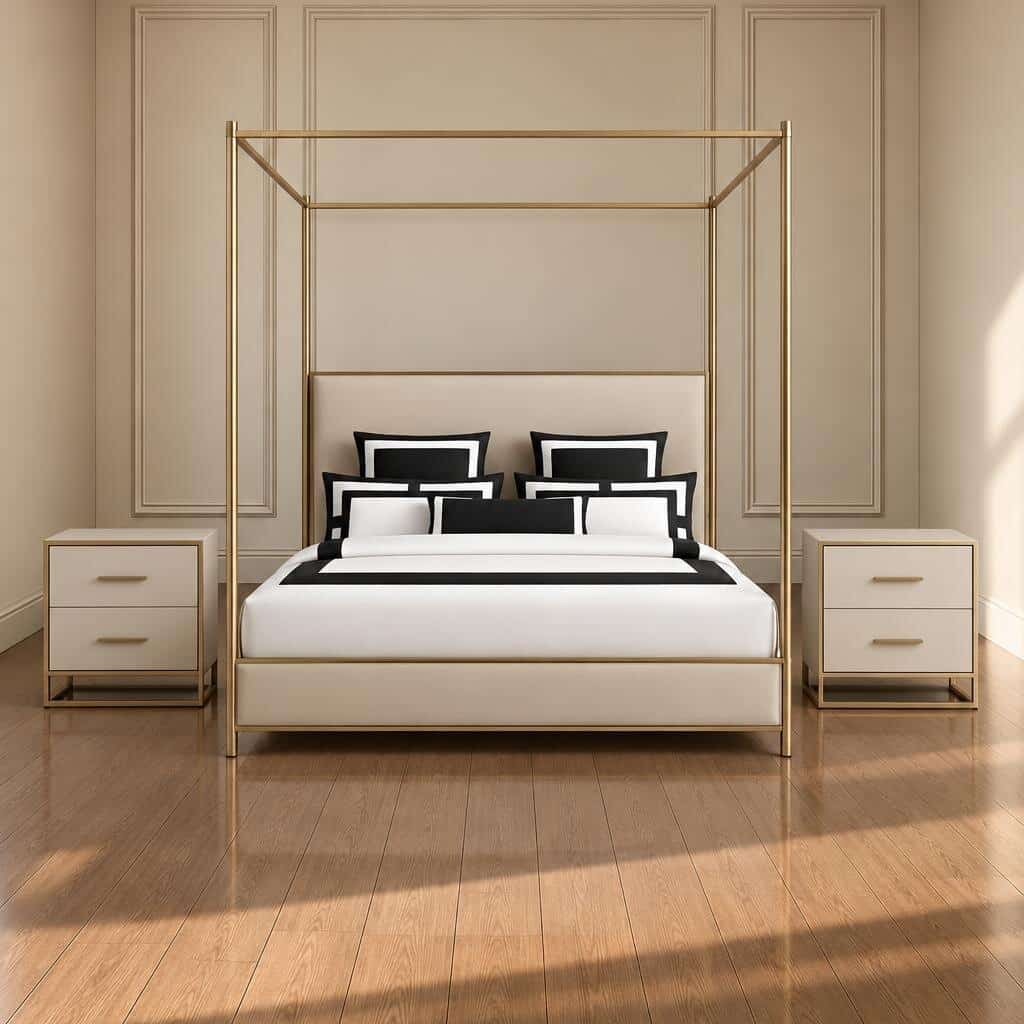 Riva Bed and Nightstand Set