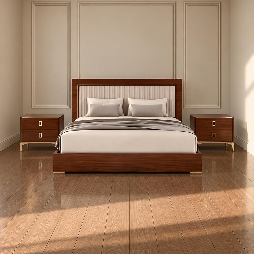 Bedroom set finish detail angle - image 53738