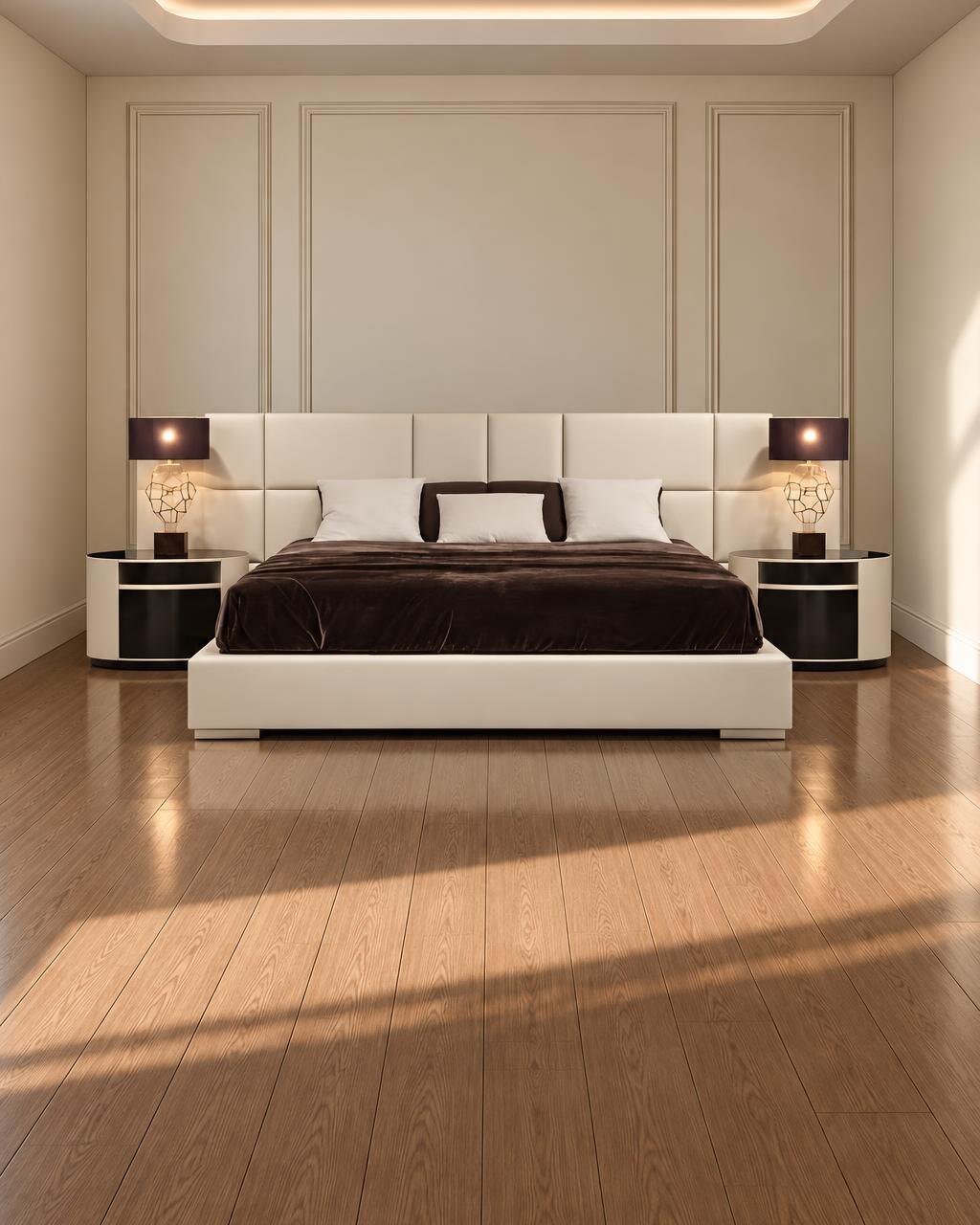 Piro Bed and Nightstand Set