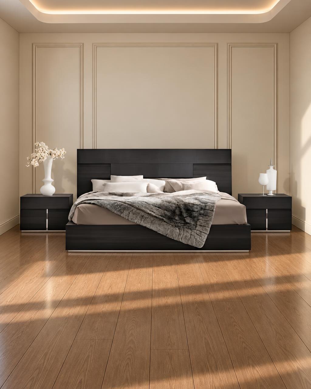 Rino Bed and Nightstand Set