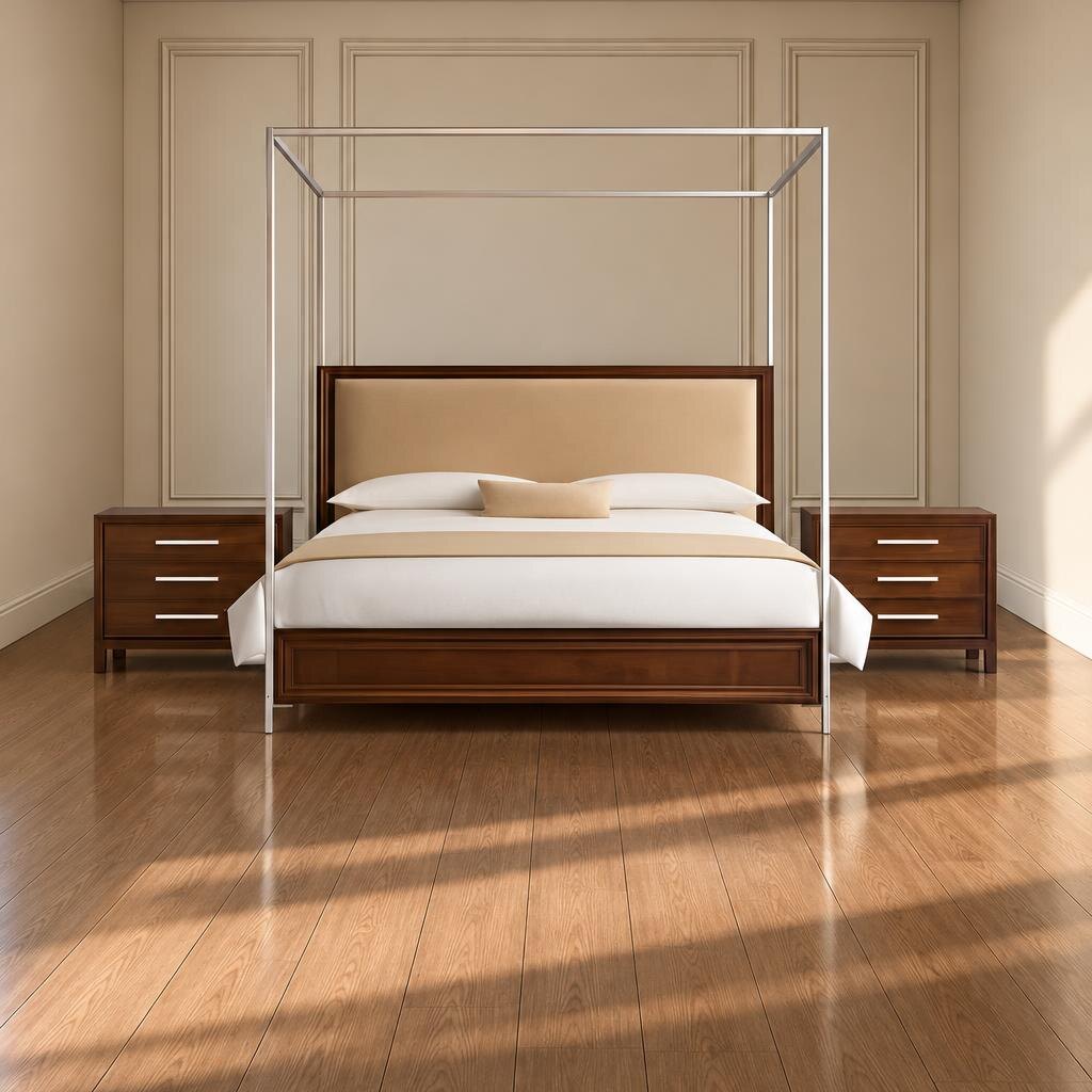 Bedroom set bed and wardrobe view - image 59987