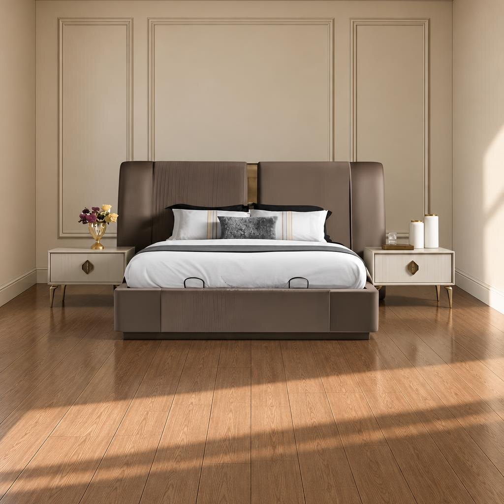 Bedroom set finish detail angle - image 63967