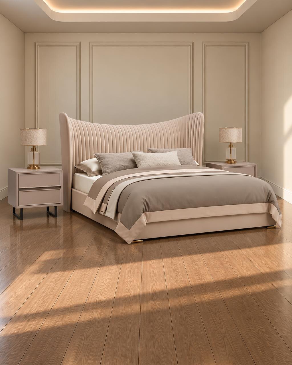 Arvo Bed and Nightstand Set
