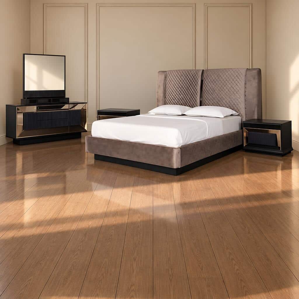 Romel Bedroom Set side storage and bedroom layout