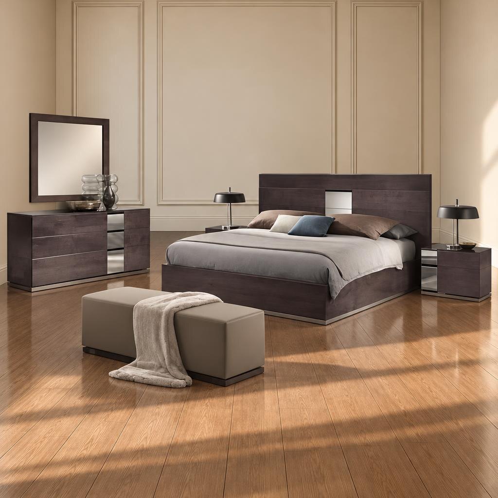 Rivi Bedroom Set finish detail angle