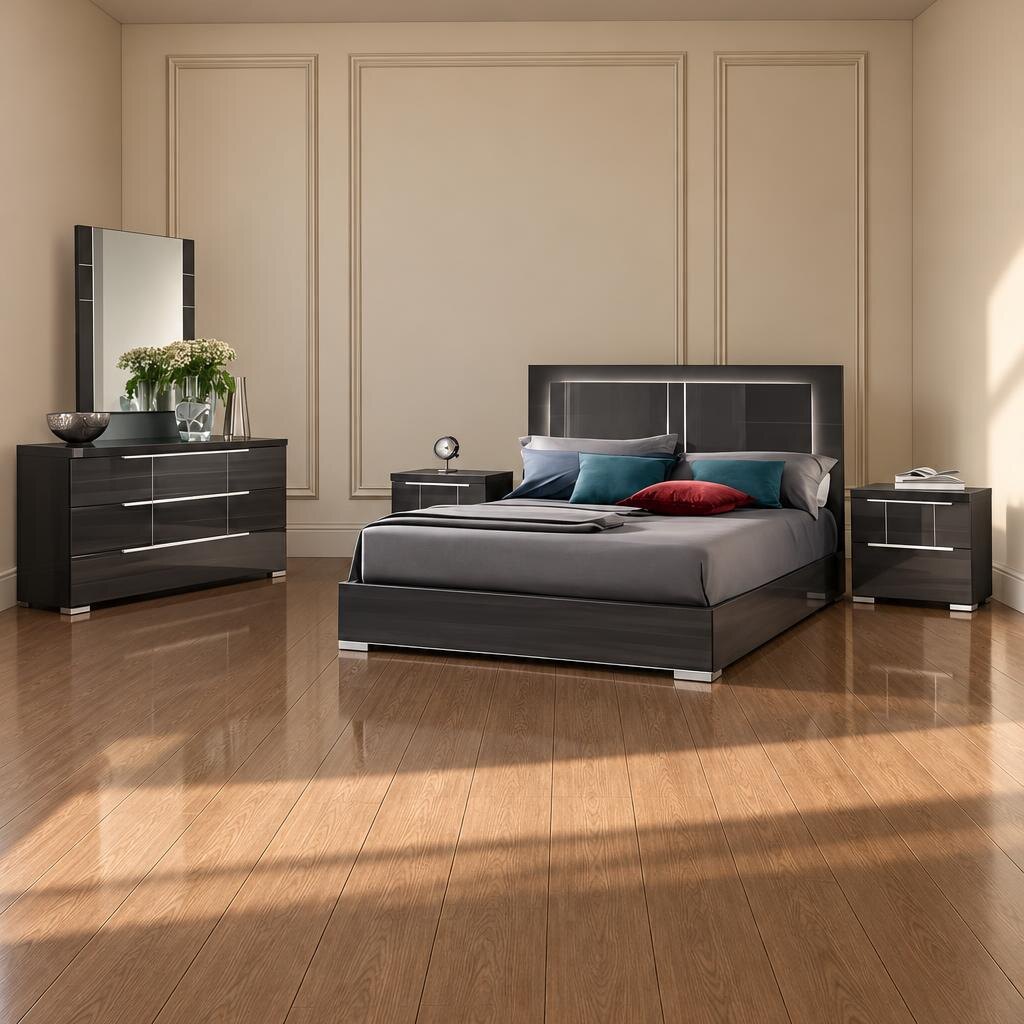 Rumi Bedroom Set front composition for modern bedroom decor