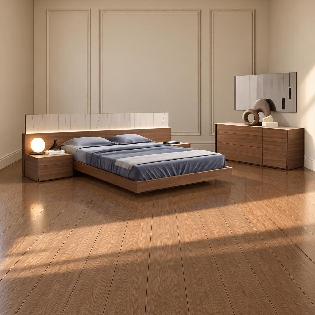 Noah Bedroom Set finish detail angle