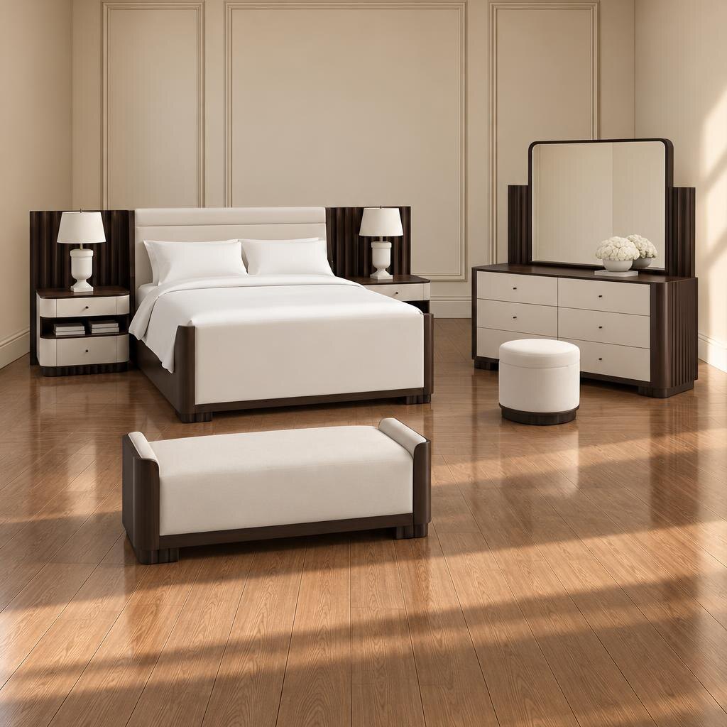Nilo Bedroom Set front composition for modern bedroom decor