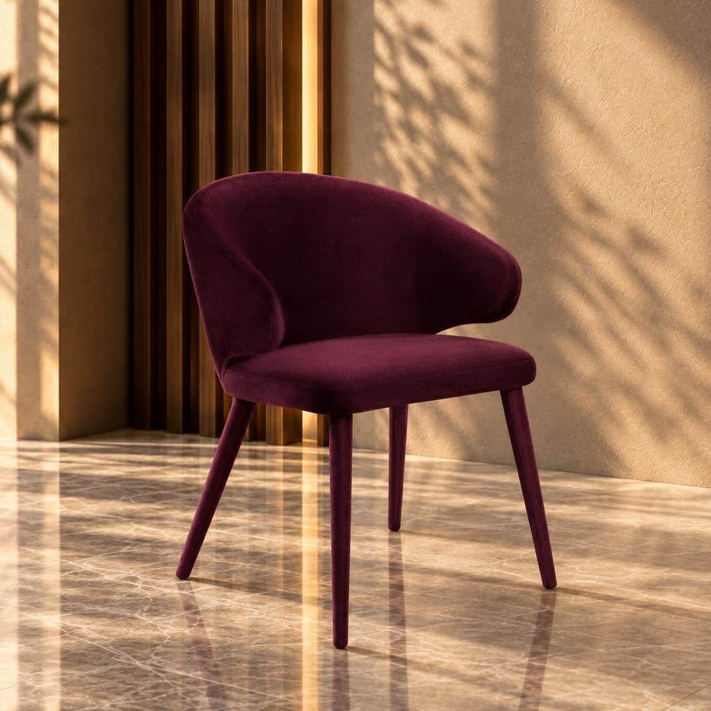 Nila Dining Chair angled view for dining room furniture