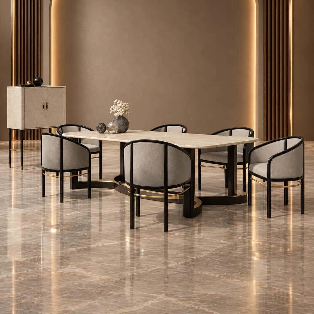 Gavro Dining Room Set main view for elegant dining spaces