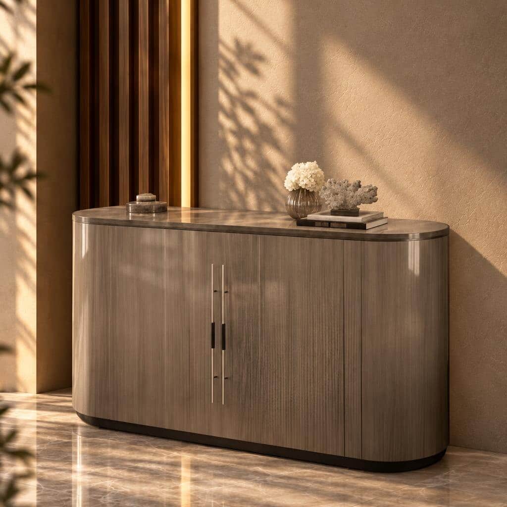 Pina Buffet shown in a main display for dining room furniture
