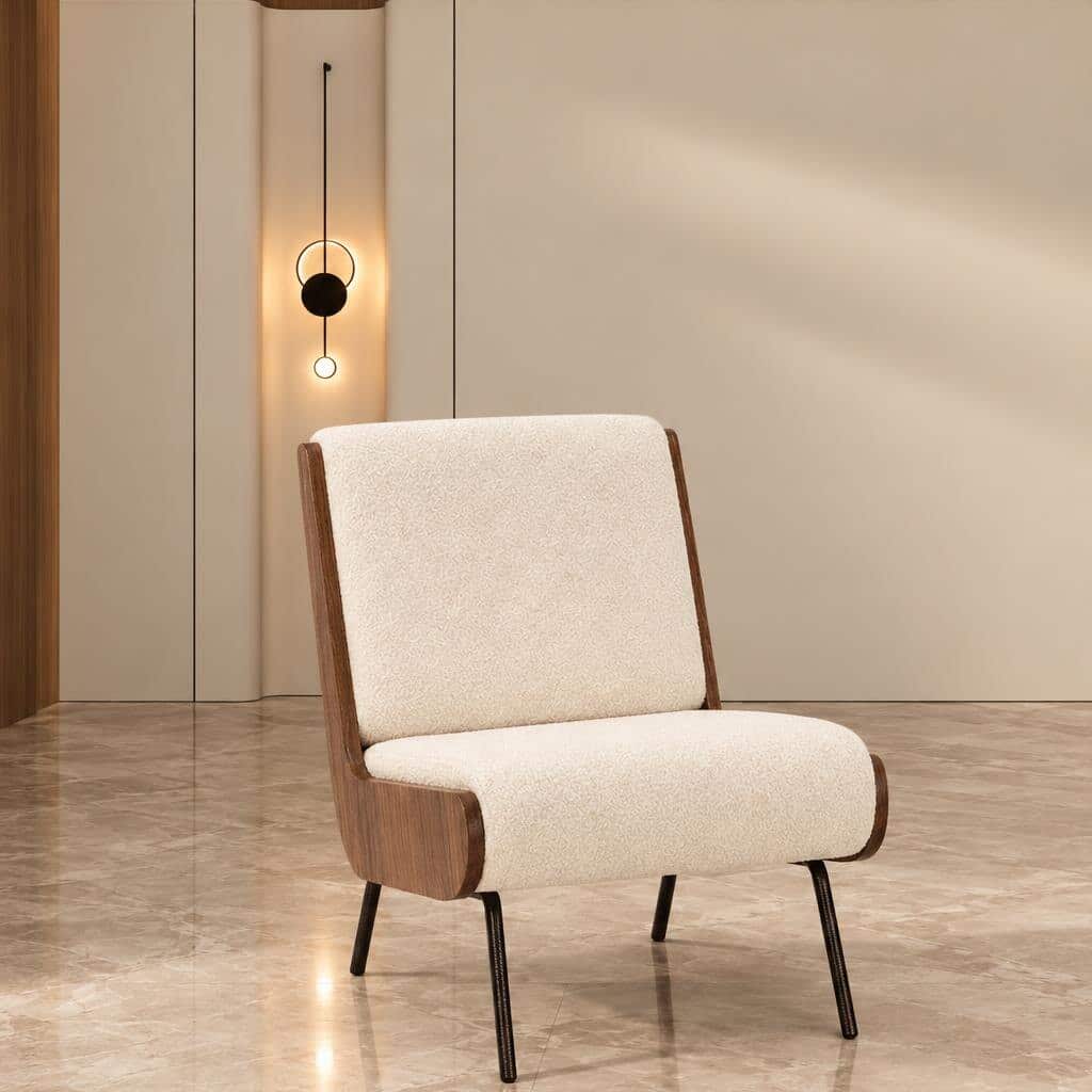 Mylon Living Chair angled view for modern living room seating