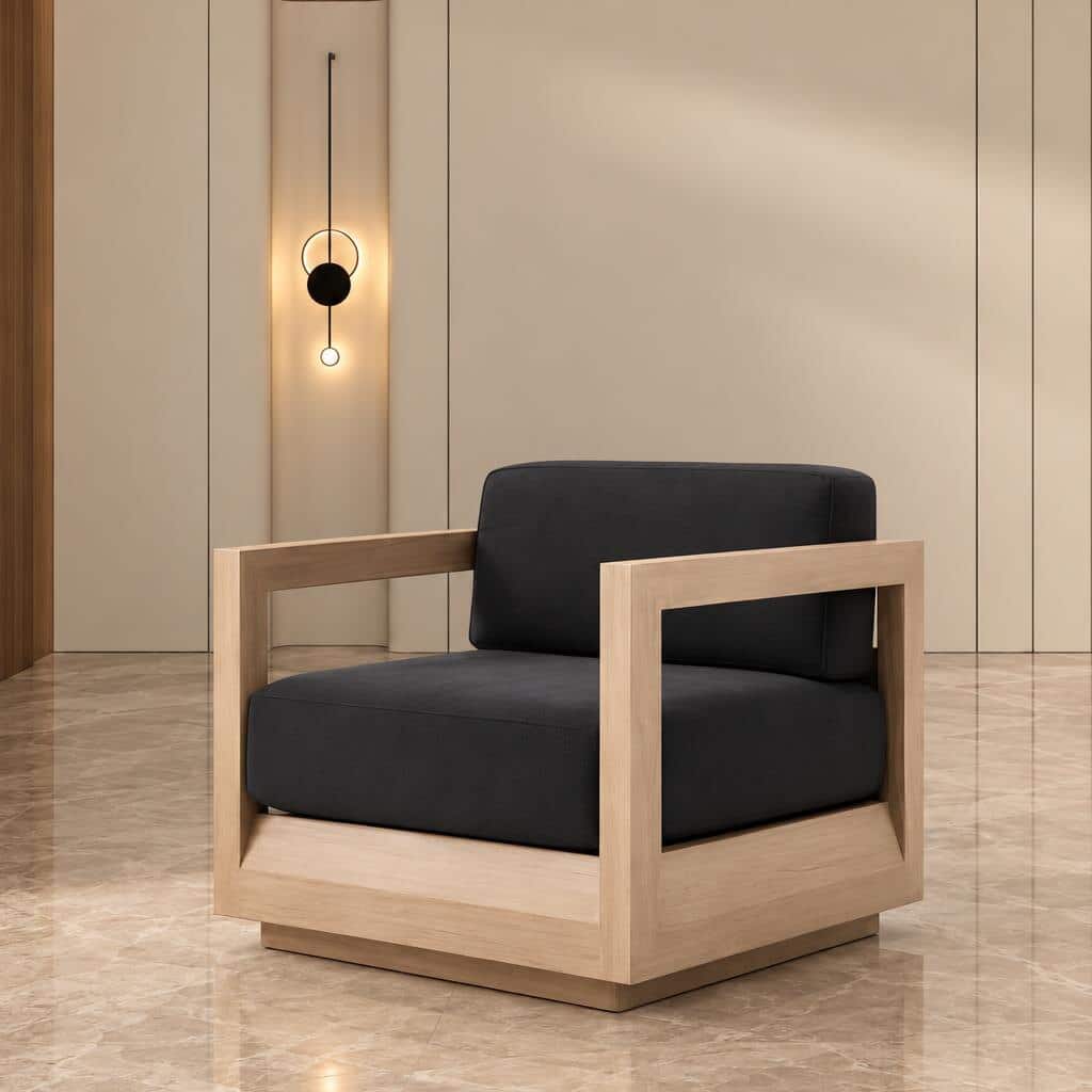 Locta Living Chair side profile for coordinated room layouts