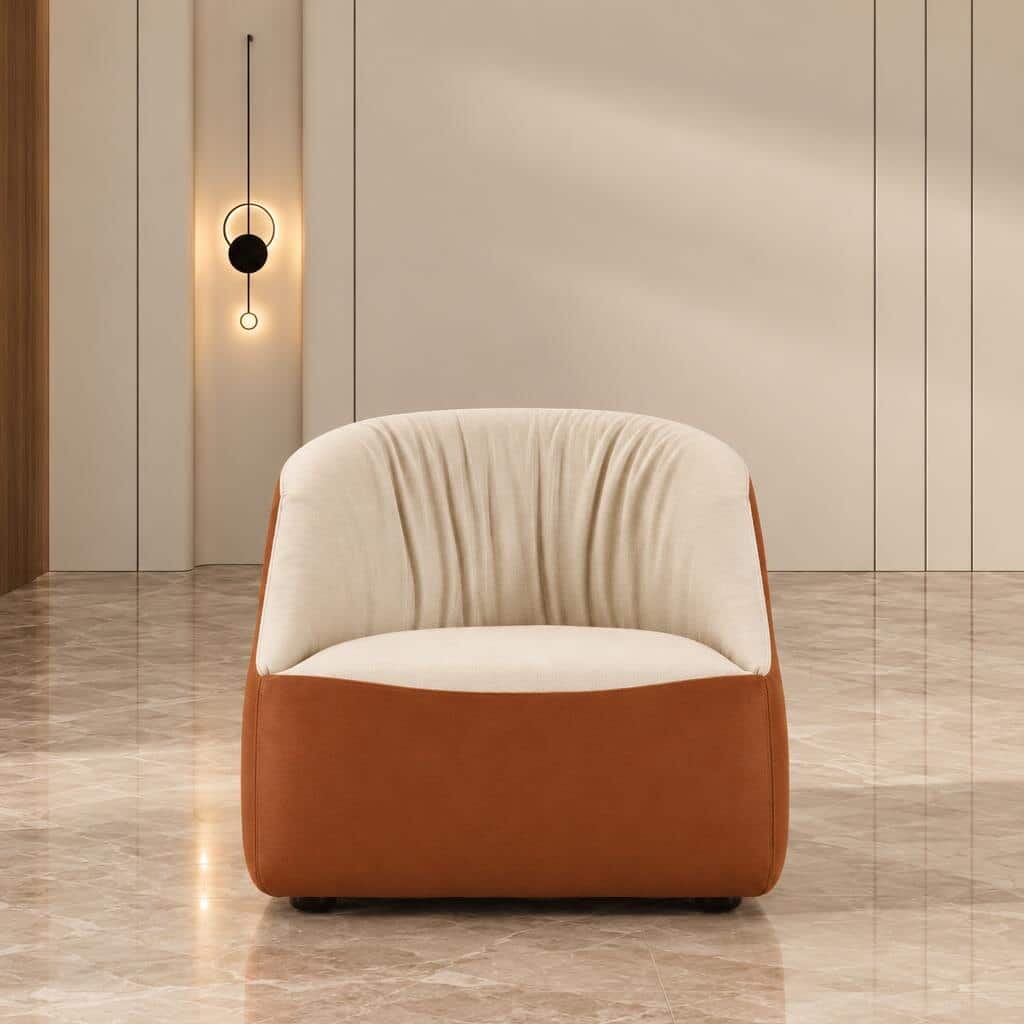 Rina Living Chair display view for coordinated room layouts