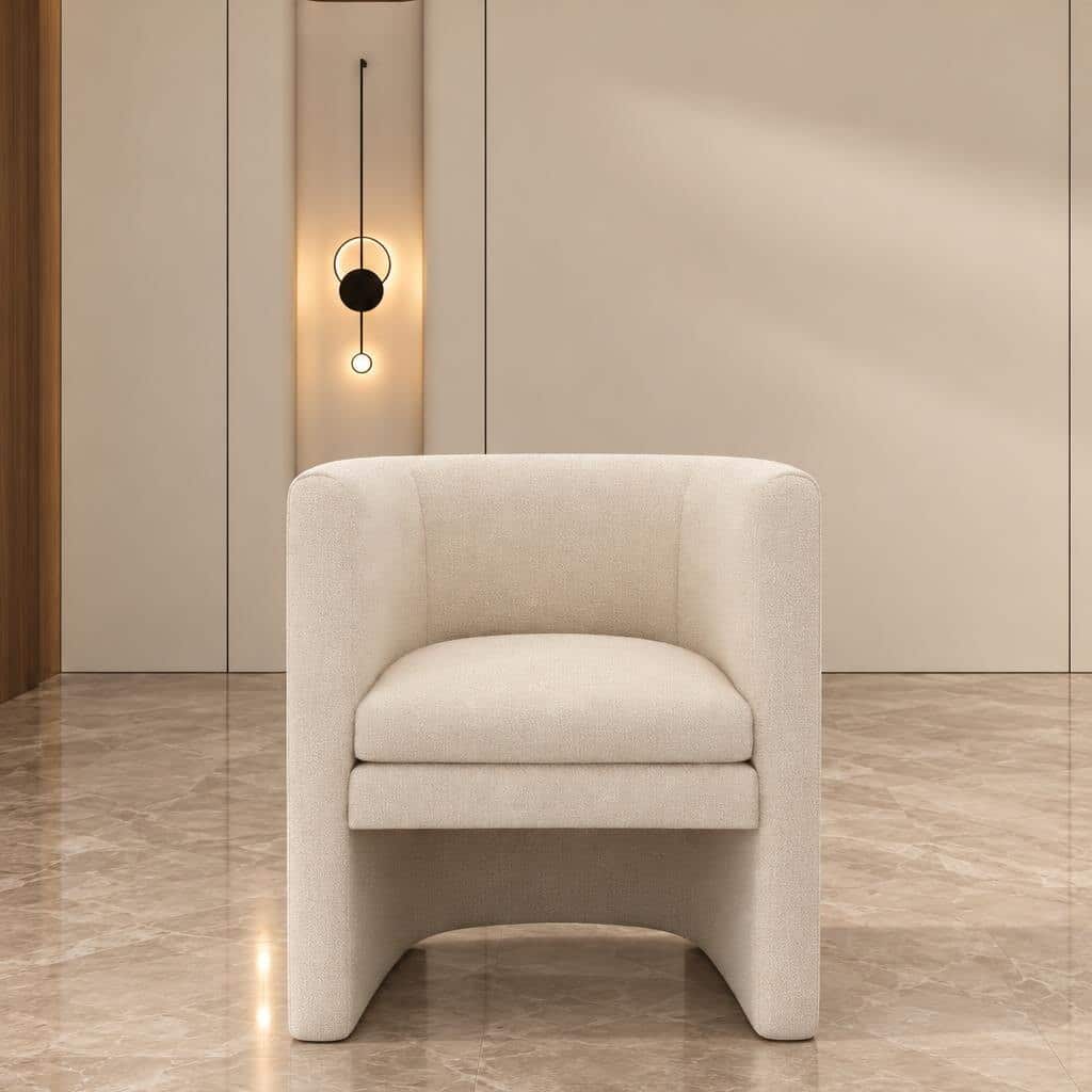 Romel Living Chair side profile for polished furniture displays