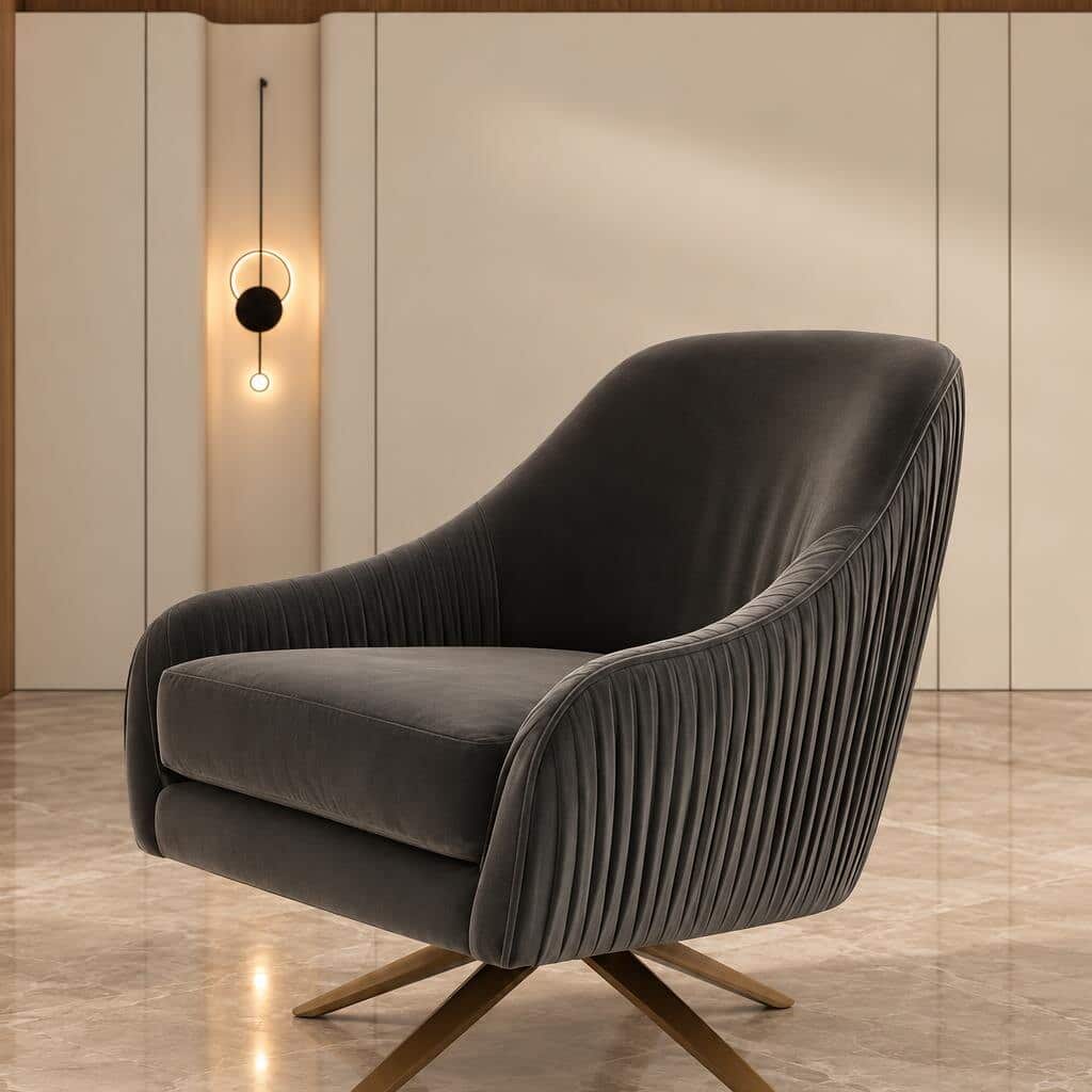 Bryon Living Chair side profile for modern living room seating