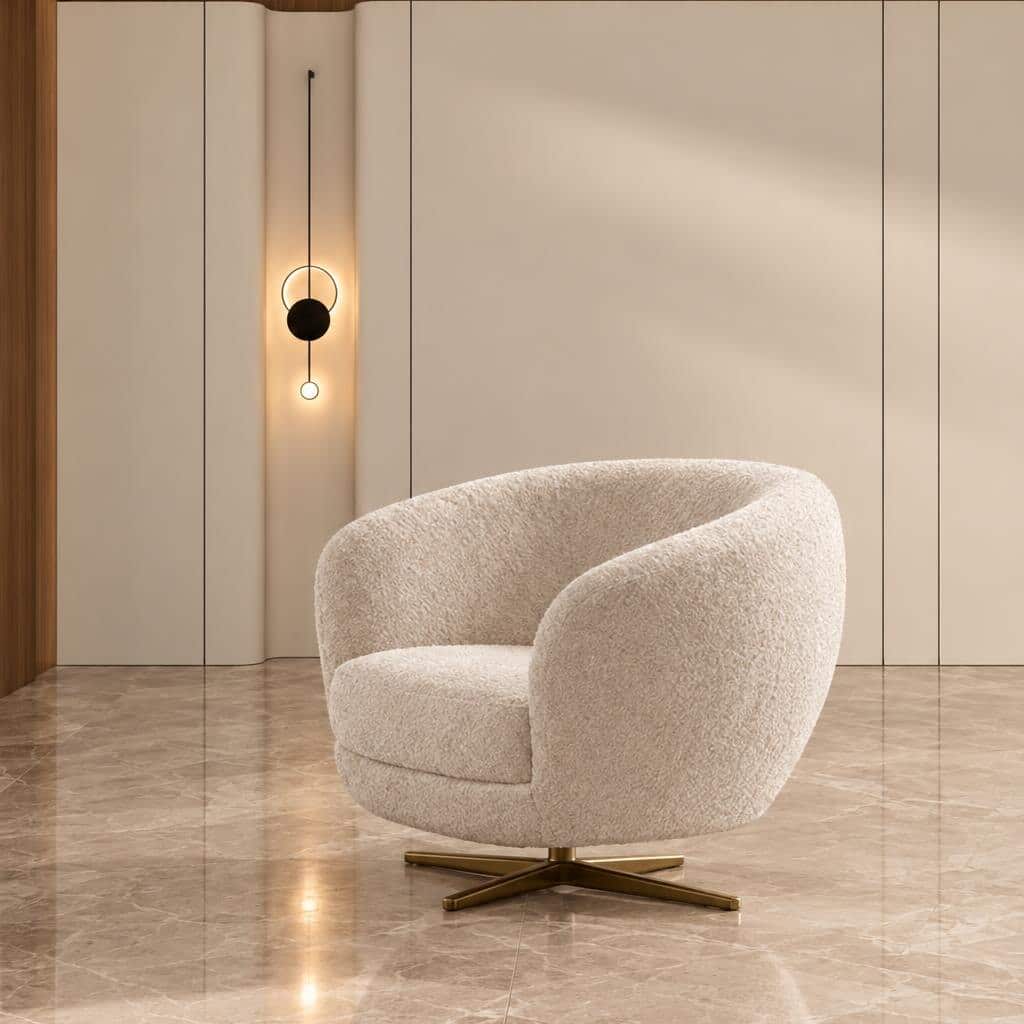 Mena Living Chair front view for elegant room decor