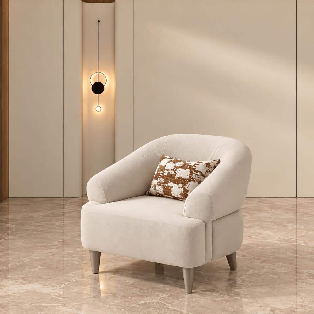 Saro Living Chair front view for relaxed seating areas