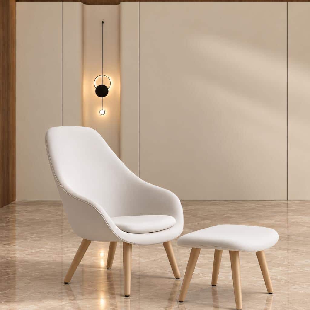 Hylor Living Chair side profile for refined home seating