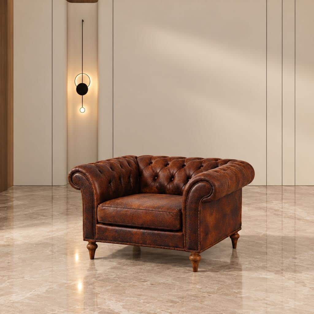 Oren Living Chair front view for comfortable lounge furniture