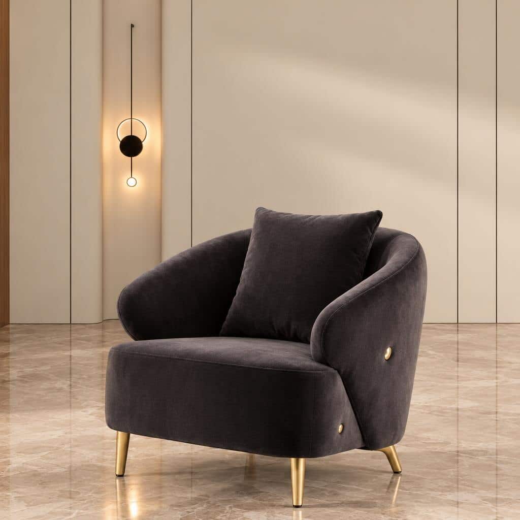 Piro Living Chair front view for refined home seating