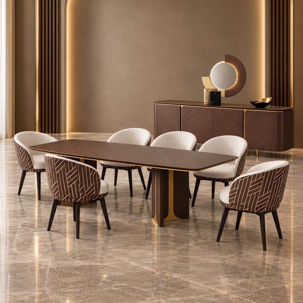 Ulyra Dining Room Set main view for elegant dining spaces