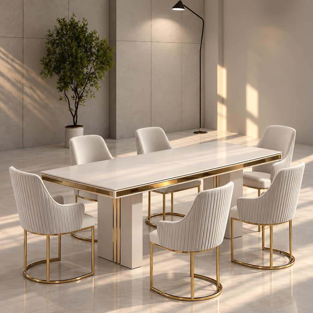 Dining Room Set showcase view for elegant dining spaces Angle