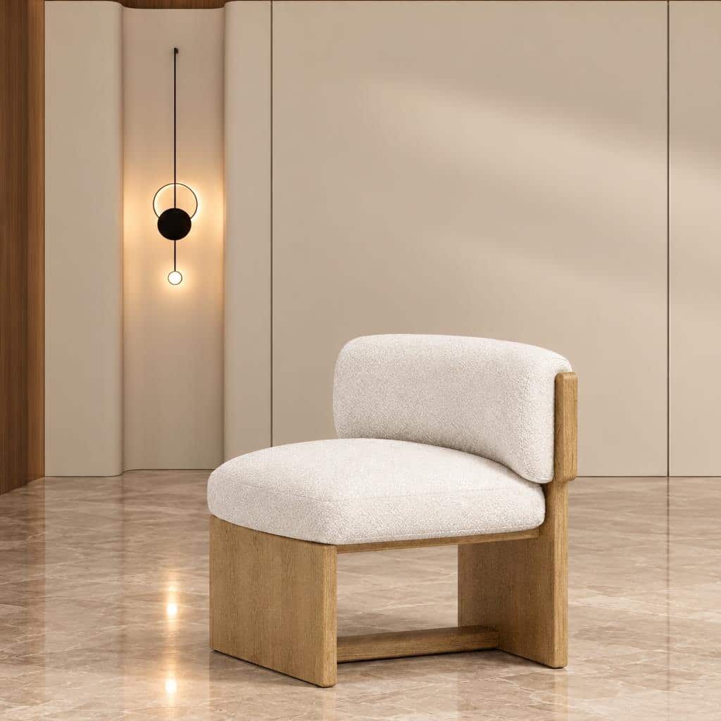 Nelo Living Chair front view for elegant room decor