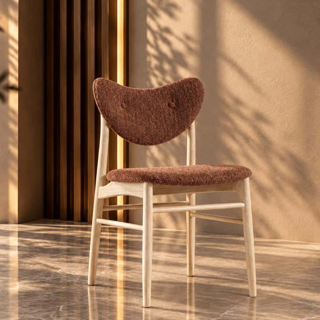 Nia Dining Chair angled view for dining room furniture